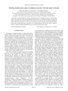 Modeling Transformation Paths of Multiphase Materials The Triple Point of Zirconia