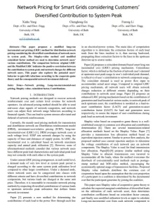 Network Pricing for Smart Grids Considering Customers Diversified Contribution to System Peak