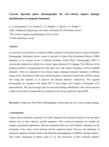 Current Injection Phase Thermography for low-Velocity Impact Damage Identification in Composite laminates