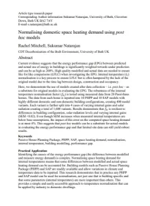 Normalising Domestic Space Heating Demand Using Post Hoc Models