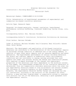 Elsevier Editorial System(tm) for Construction & Building Materials