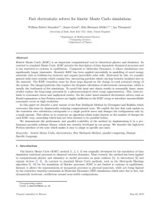 Fast Electrostatic Solvers for Kinetic Monte Carlo Simulations