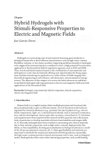 Hybrid Hydrogels with Stimuli-Responsive Properties to Electric and Magnetic Fields