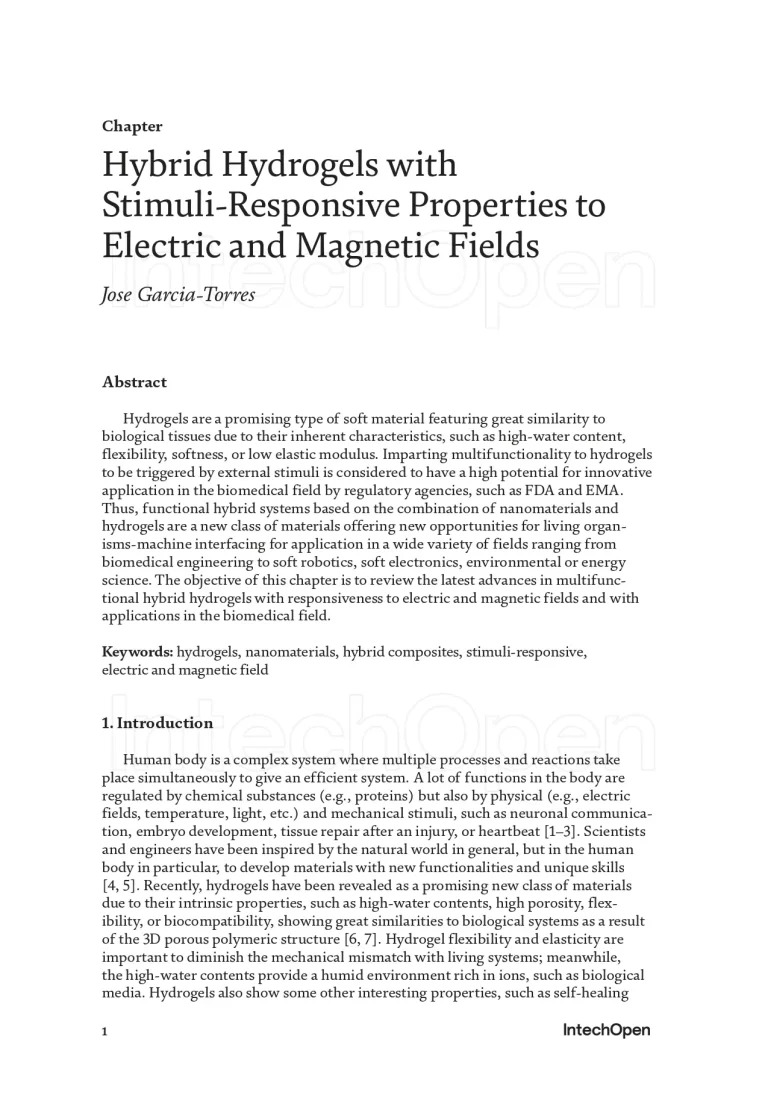 Hybrid Hydrogels with Stimuli-Responsive Properties to Electric and Magnetic Fields