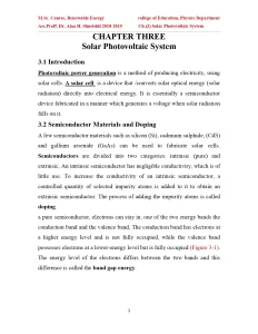 Solar Photovoltaic System