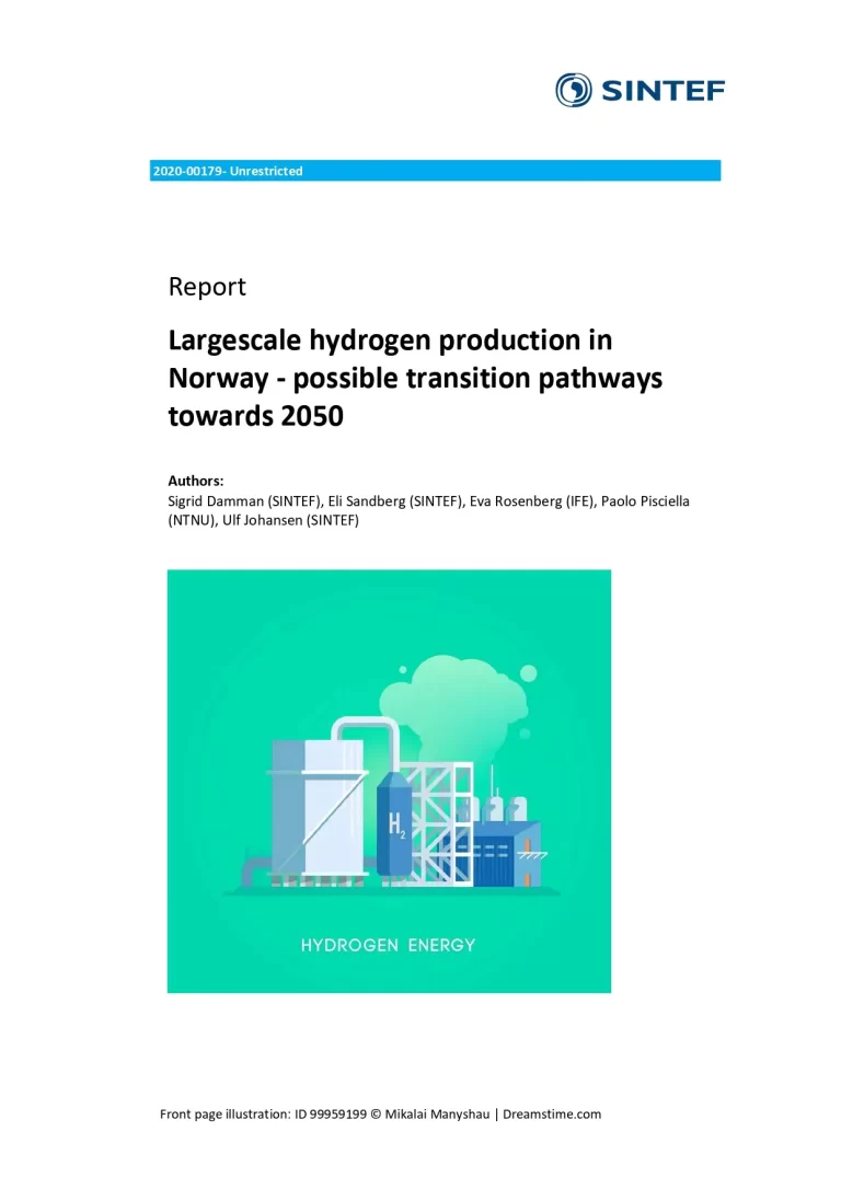 Largescale Hydrogen Production In Norway - Possible Transition Pathways Towards 2050