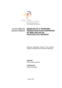 Modeling Of A Hydrogen Production Plant Supported By Wind And Solar Photovoltaic Sources
