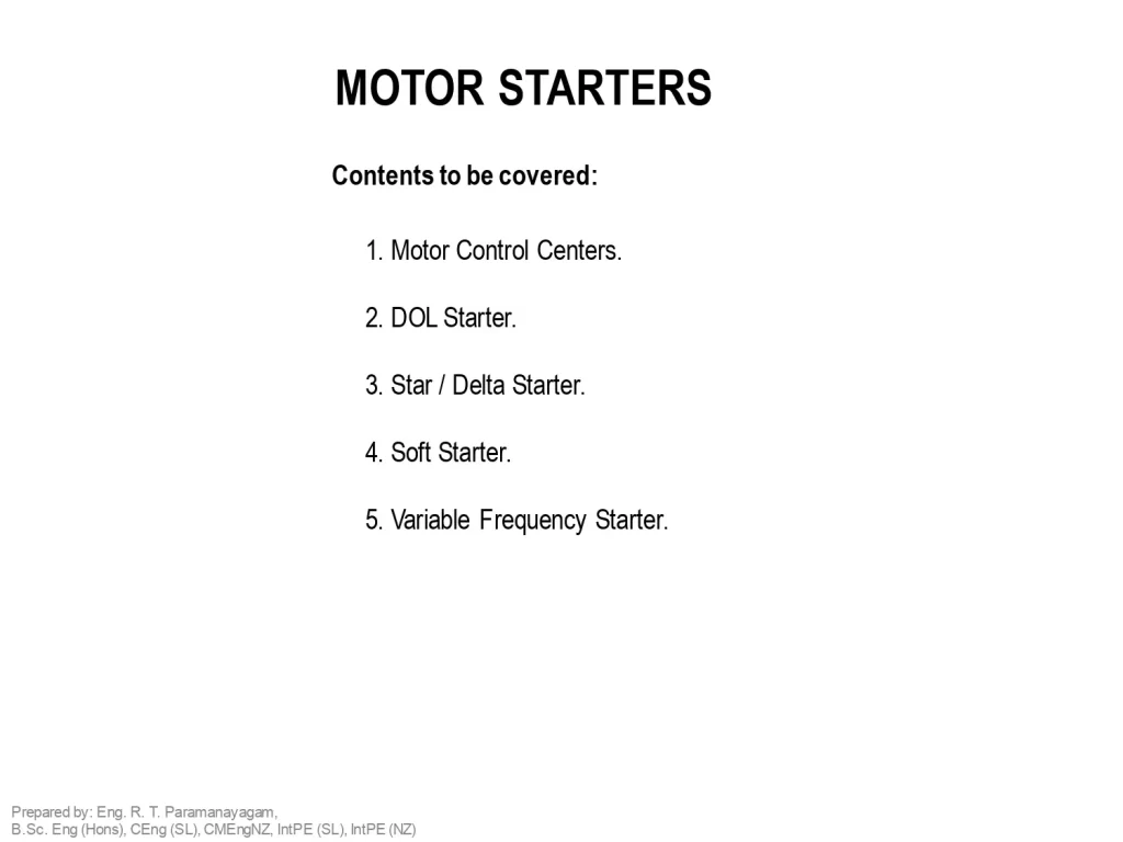 Motor Starters