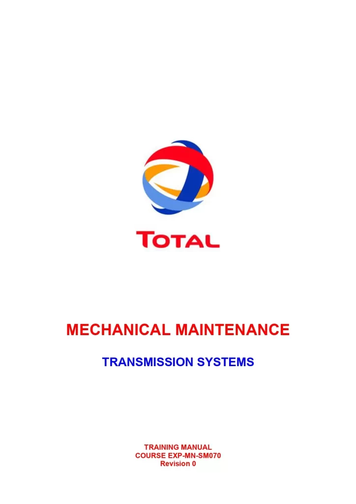 Mechanical Maintenance Transmission System