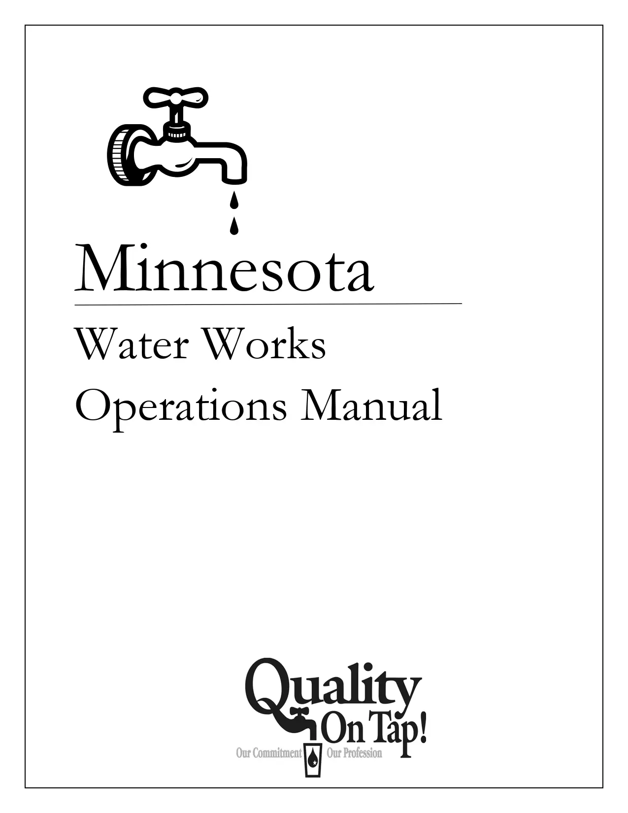 Minnesota Water Works Operations Manual