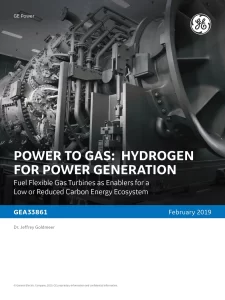 Power To Gas Hydrogen For Power Generation Fuel Flexible Gas Turbines As Enablers For A Low Or Reduced Carbon Energy Ecosystem