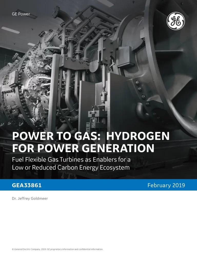 Power To Gas Hydrogen For Power Generation Fuel Flexible Gas Turbines As Enablers For A Low Or Reduced Carbon Energy Ecosystem