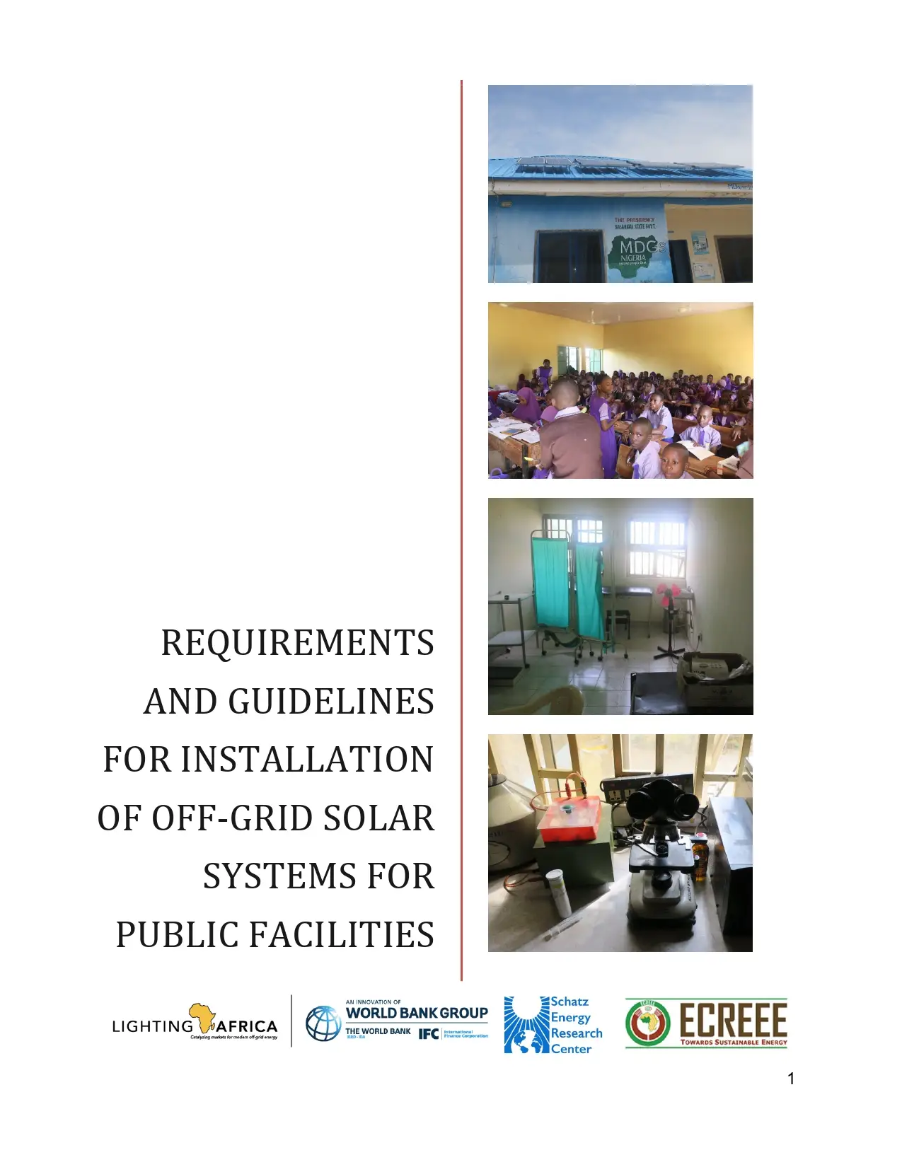 Requirements And Guidelines For Installation Of Off-Grid Solar Systems ...