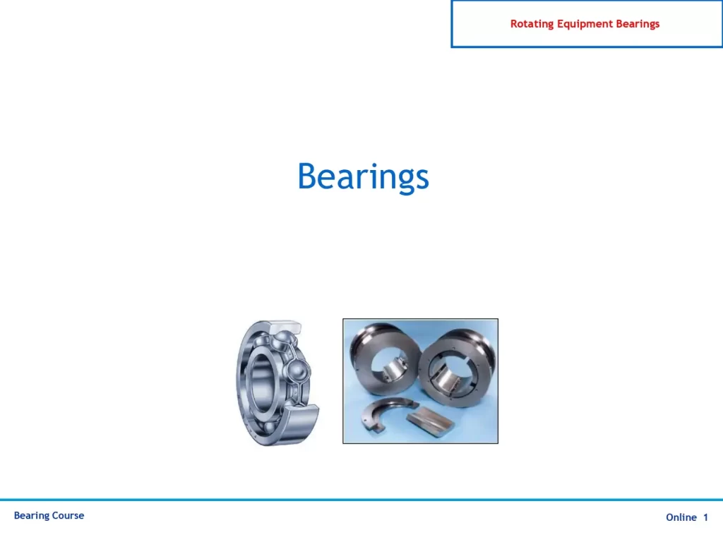 Rotating Equipment Bearings