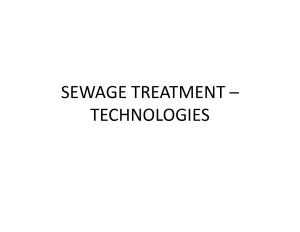 Sewage Treatment Technologies