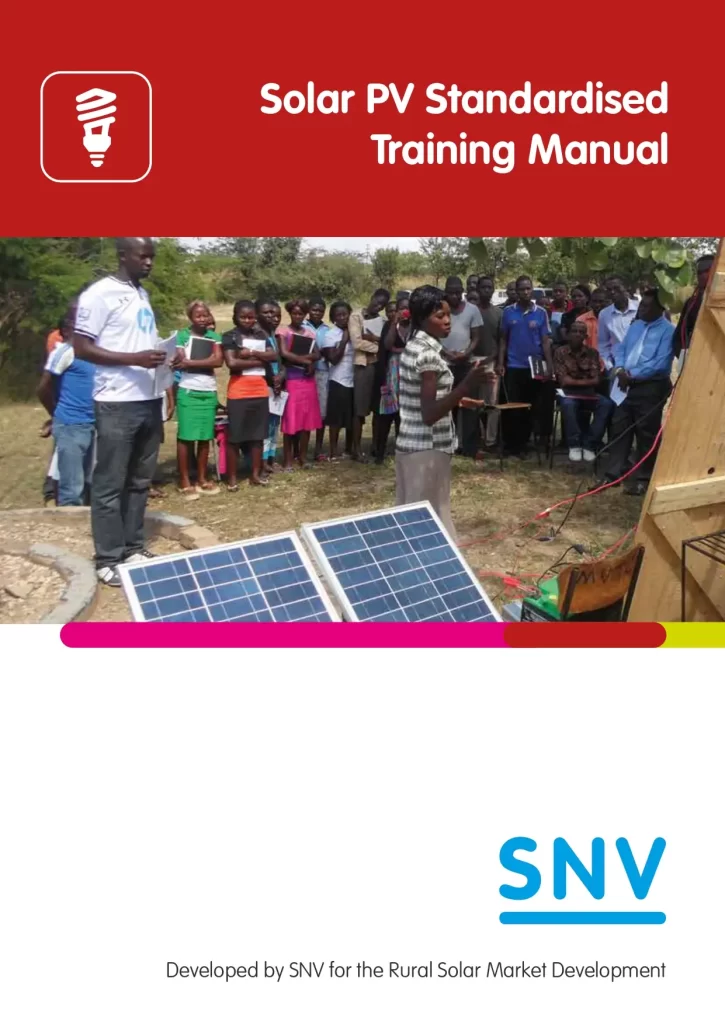 Solar PV Standardised Training Manual