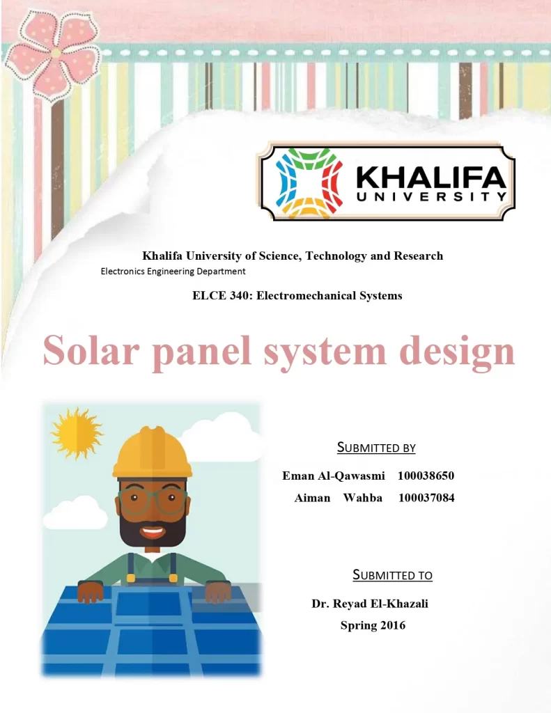 Solar Panel System Design