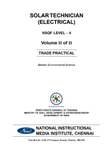 Solar Technician (Electrical) Volume 2