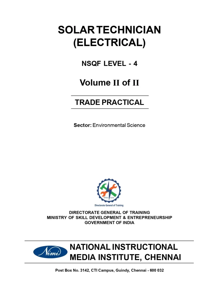 Solar Technician (Electrical) Volume 2