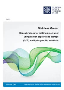 Stainless Green Considerations For Making Green Steel Using Carbon Capture And Storage (CCS) And Hydrogen (H2) Solutions