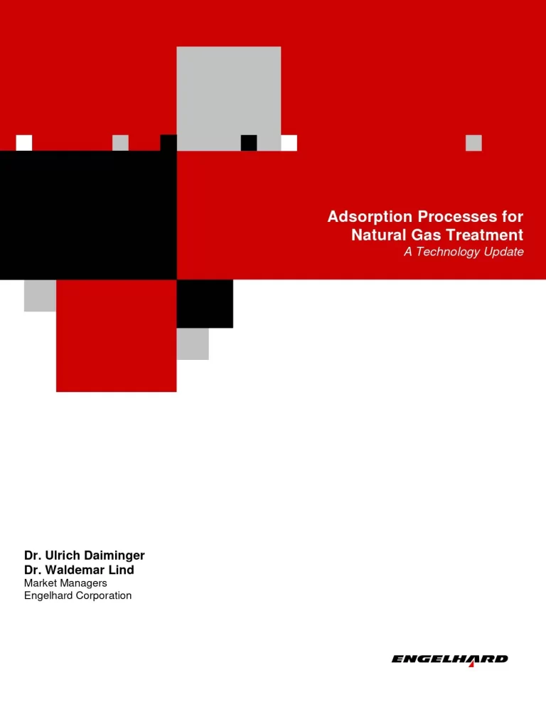 Adsorption Processes for Natural Gas Treatment