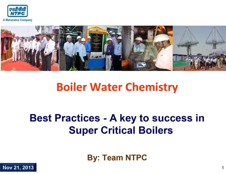 Boiler Water Chemistry