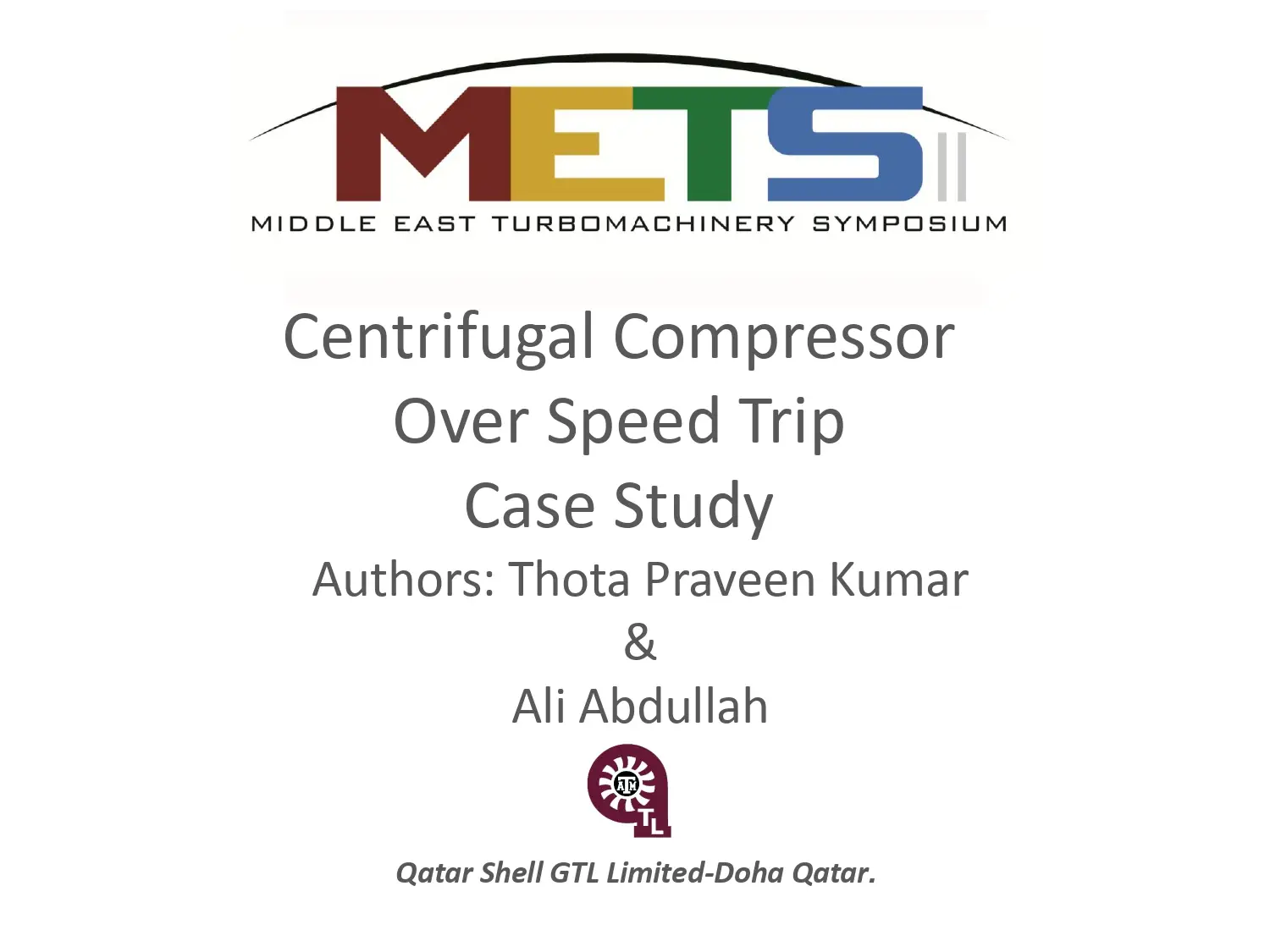 Centrifugal Compressor Over Speed Trip Case Study