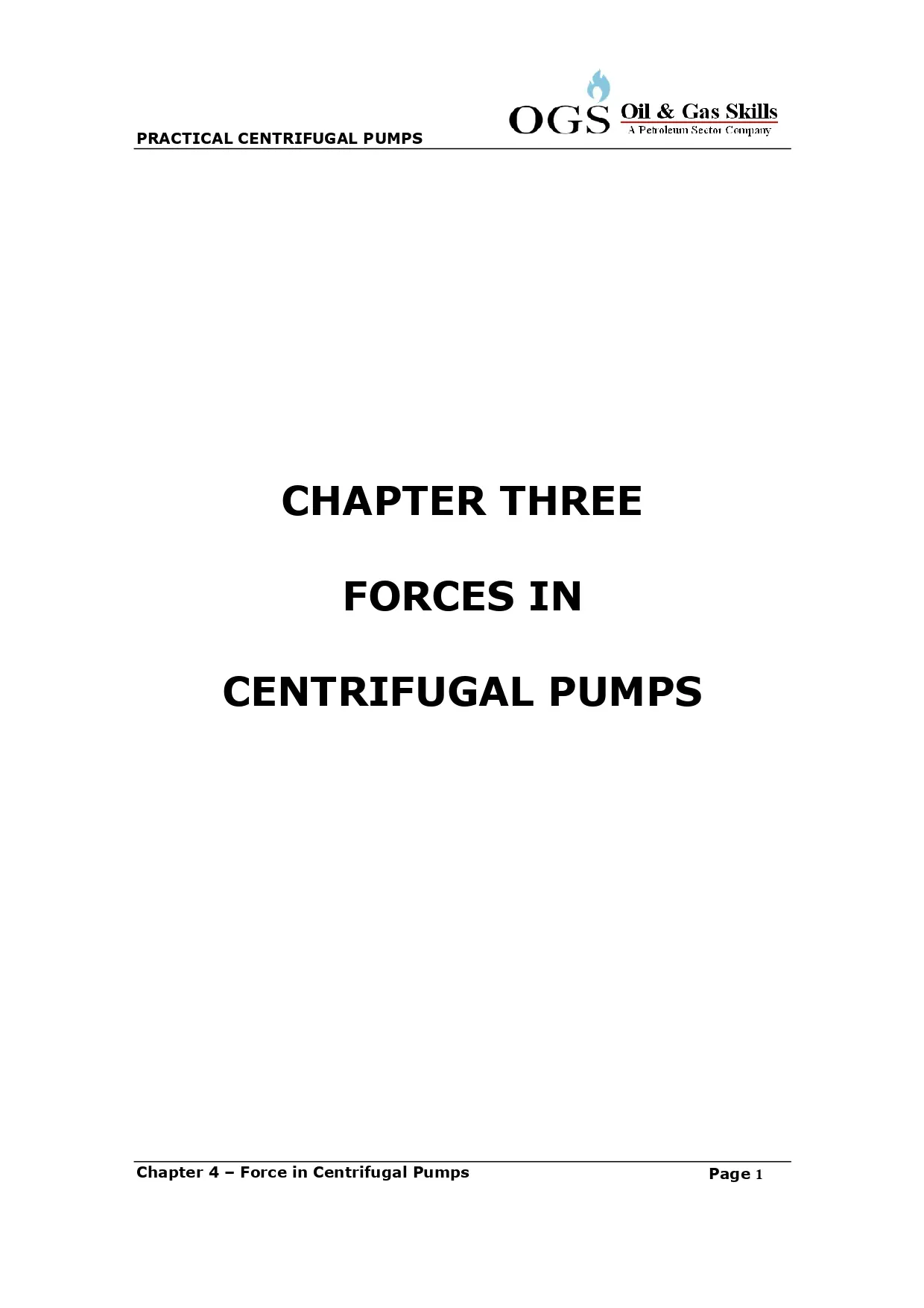 Chapter Three Forces In Centrifugal Pumps