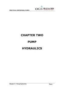 Chapter Two Pump Hydraulics