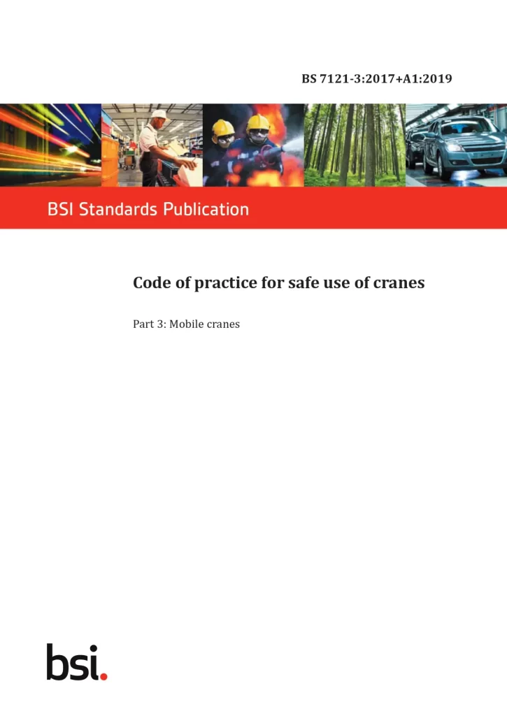 Code of Practice for Safe Use of Cranes