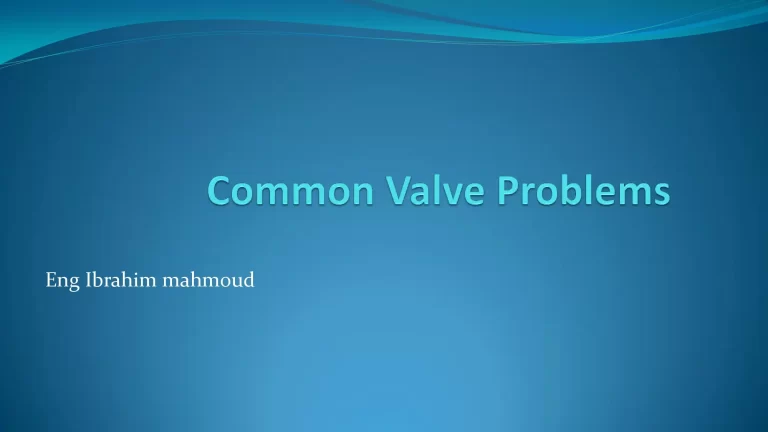 Common Valve Problems
