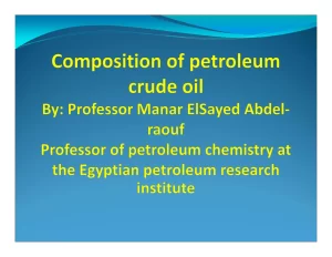 Composition of Petroleum Crude Oil