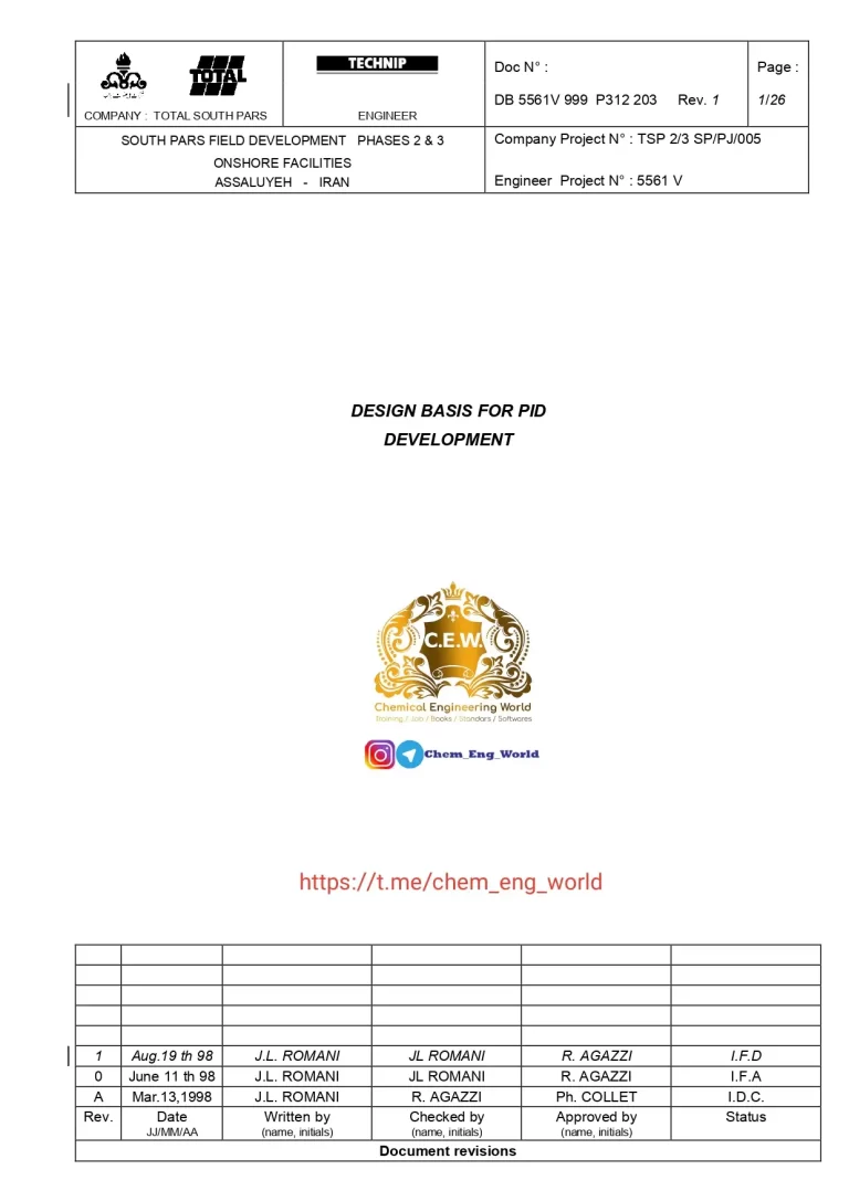 Design Basis For PID Development