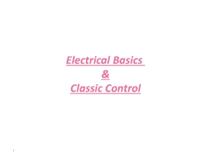 Electrical Basics & Classic Control