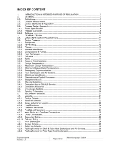General Process Design Requirements