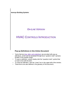 HVAC Controls Introduction