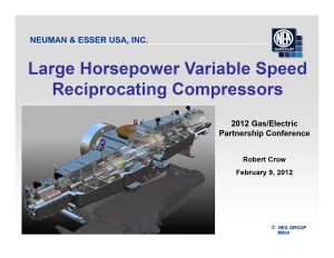 Large Horsepower Variable Speed Reciprocating Compressors
