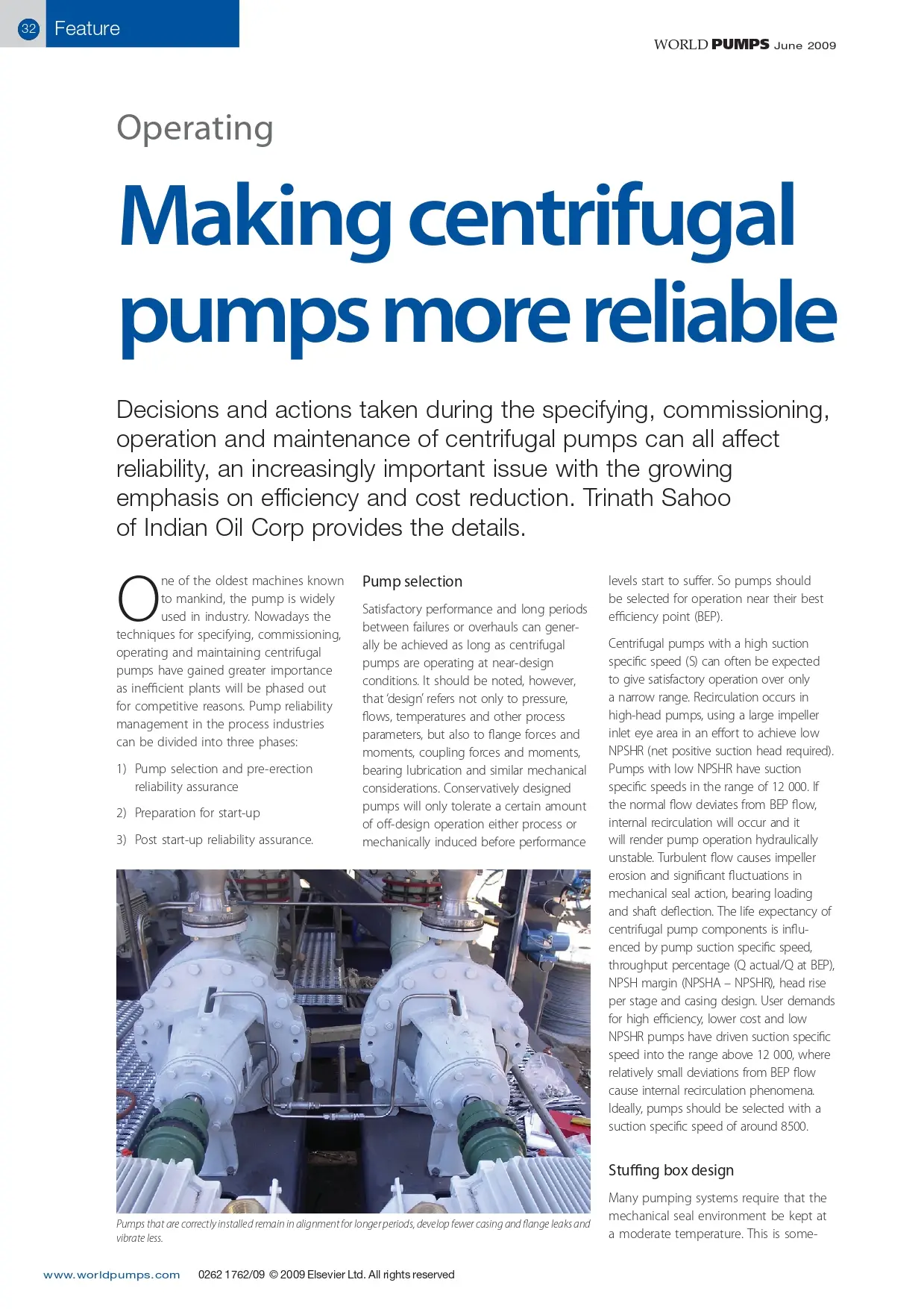 Making Centrifugal Pumps More Reliable