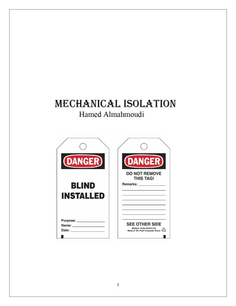 Mechanical Isolation