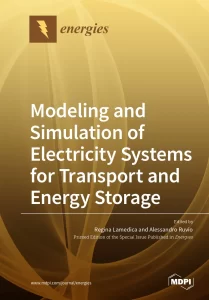 Modeling and Simulation of Electricity Systems for Transport and Energy Storage