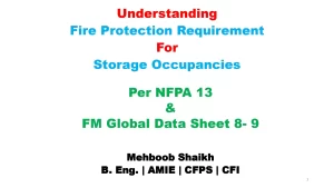 Understanding Fire Protection Requirement For Storage Occupancies