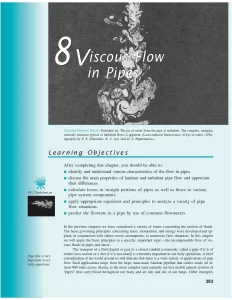 Viscous Flow in Pipes
