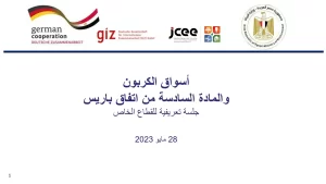 أسواق الكربون والمادة السادسة من اتفاق باريس