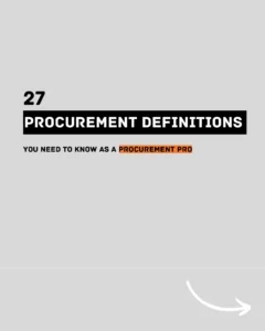 27 Procurement Definitions