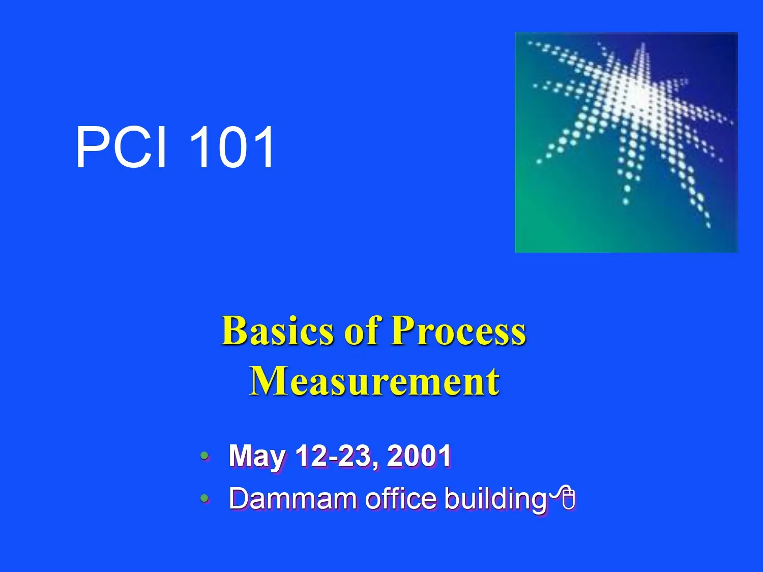 Basics of Processes Measurement