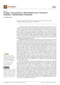 Energy Consumption in Water/Wastewater Treatment Industry—Optimisation Potentials