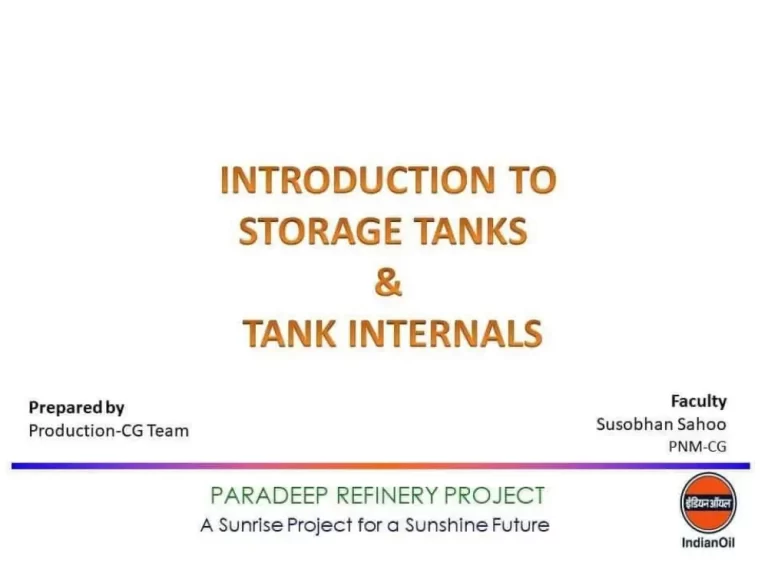 Introduction to Storage Tanks & Tank Internals