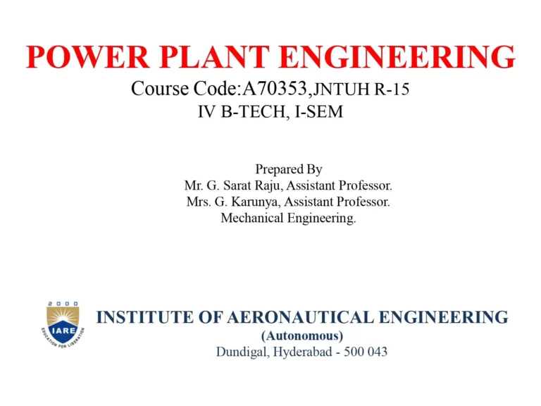 Power Plant Engineering