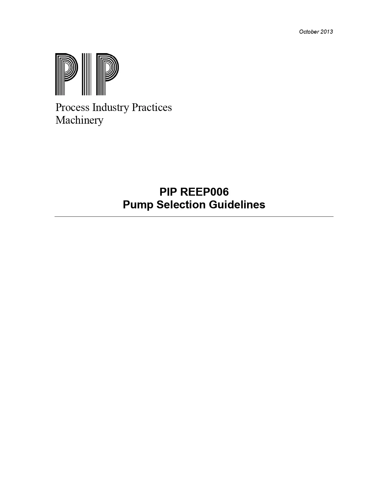 Pump Selection Guidelines