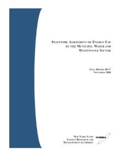 Statewide Assessment Of Energy Use By The Municipal Water And Wastewater Sector
